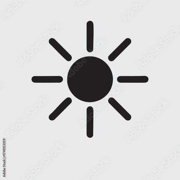 Obraz sun vector icon