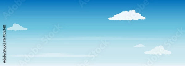 Fototapeta blue sky and clouds background	