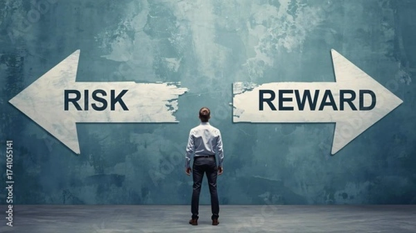 Fototapeta Business Decision-Making: Balancing Risk and Reward for Strategic Success