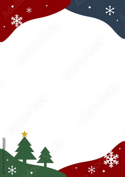 Fototapeta クリスマスフレーム