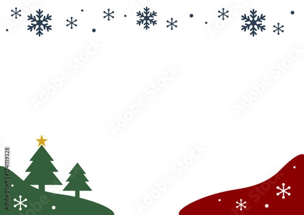 Fototapeta クリスマスフレーム