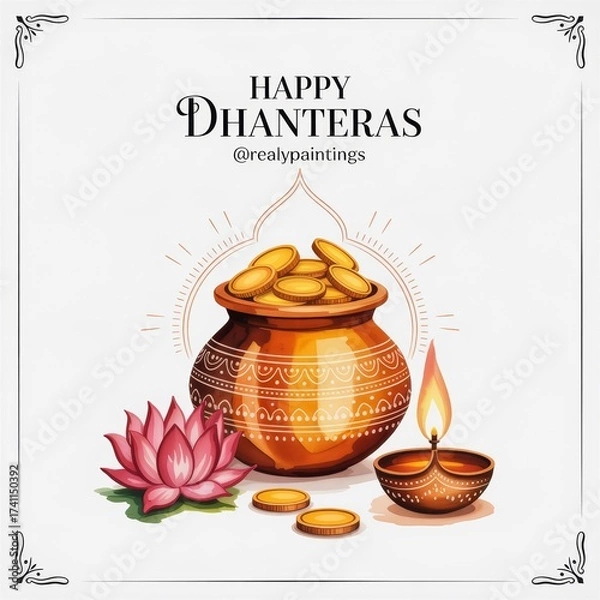 Obraz Happy Dhanteras Wishes