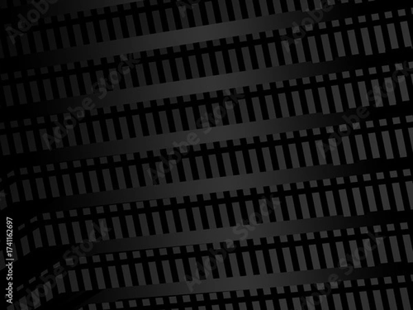 Fototapeta Abstract futuristic dark black background with modern design. Realistic 3d wallpaper with luxurious flowing lines. Elegant background for posters, websites, brochures, cards, banners, apps, etc.	