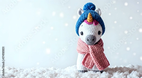 Obraz Winged Unicorn with sparkly wings.
