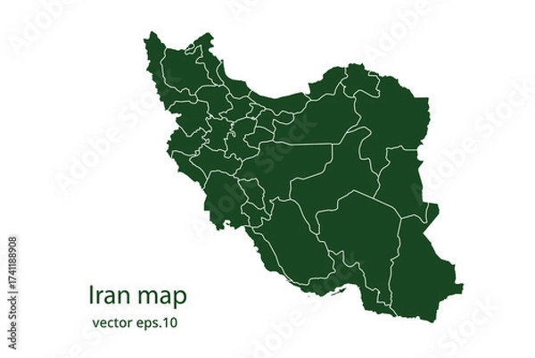 Obraz Iran map