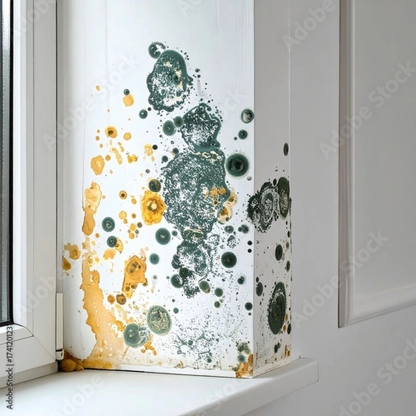 Obraz Mold growth on window frame
