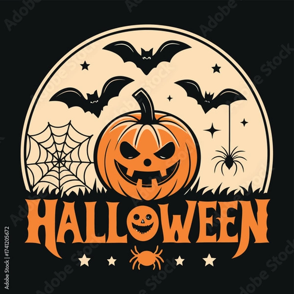 Obraz Halloween t-shirt design with funny ghost and drinking pun quote. "I'm Just Here For The Boos" vector graphic isolated on white.