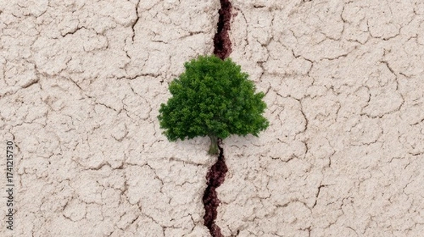 Fototapeta Save our earth a vision for a lush globe with trees and water nature environmental action