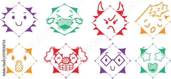 Obraz Vintage Label and Tag Design Set – Decorative Frames, Retro Textures, Seamless Patterns, and Unique Vector Elements for Packaging