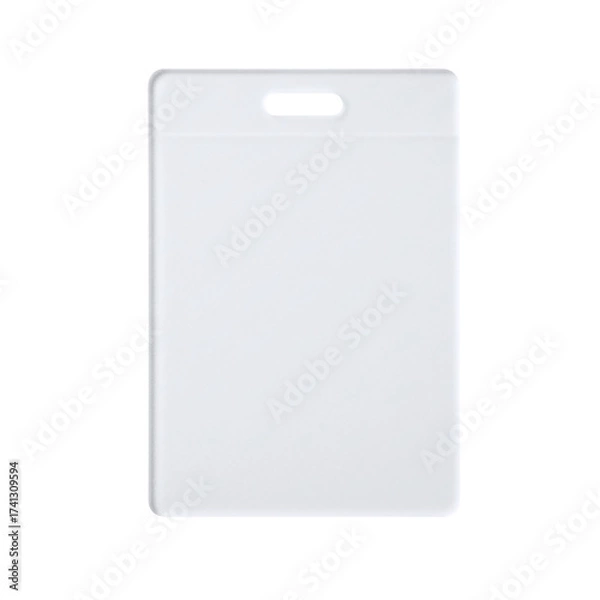 Fototapeta Blank white id card holder mockup