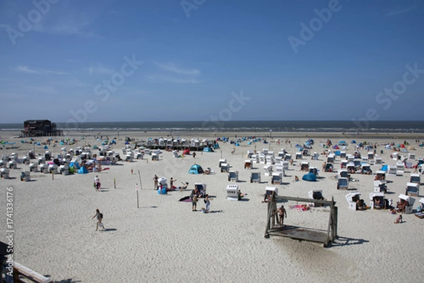 Obraz Badestrand bei Sankt Peter Ording