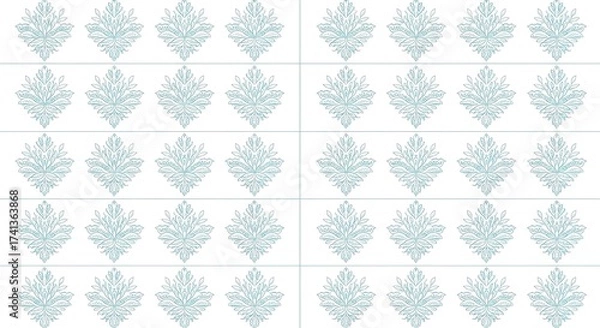 Fototapeta Abstract Geometric Pattern with Repeating Diamond Shapes in Soft Tones.