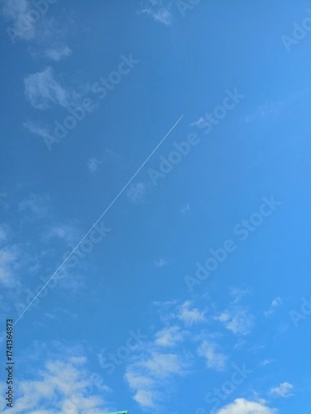 Obraz blue sky with clouds