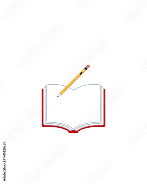 Obraz pencil and notebook