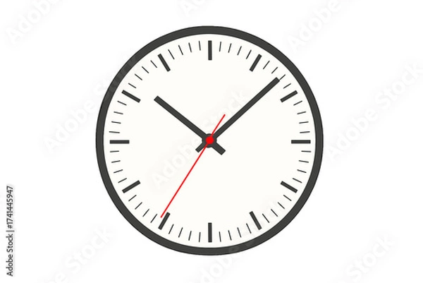 Fototapeta High Speedometer Vector Illustration with Transparent Background, Realistic Car Dashboard Gauge, Speed Indicator Meter, Auto Instrument Cluster Design, Transportation Concept