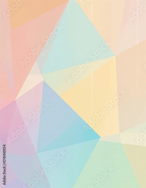 Obraz Geometric Pastel Polygon Design
