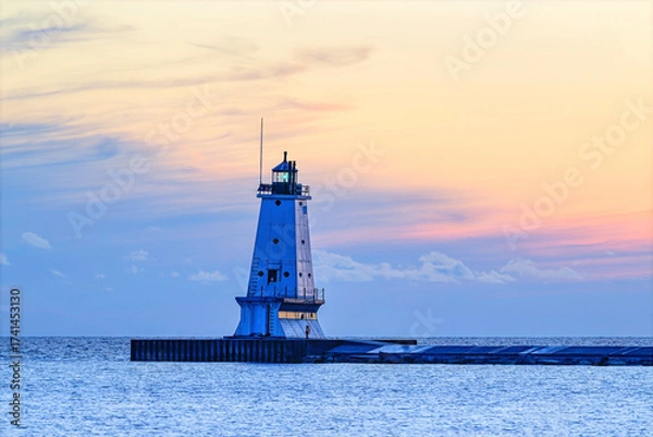 Obraz lighthouse on the pier