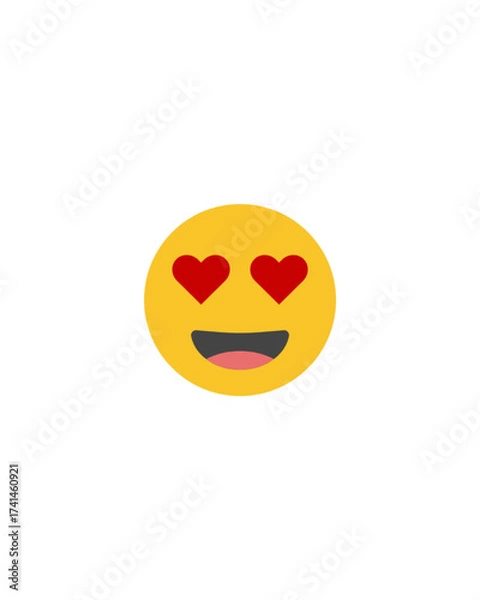 Obraz smiley face on white background