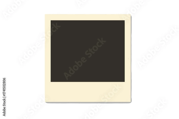 Fototapeta Vector collection of blank photo frames. Modern decorative picture border set for a gallery wall mockup. Empty square and rectangle design elements for photography or diploma.