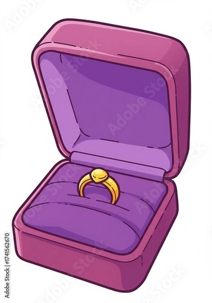 Fototapeta 指輪 ケース 結婚 愛 プロポーズ 贈り物 宝飾品
