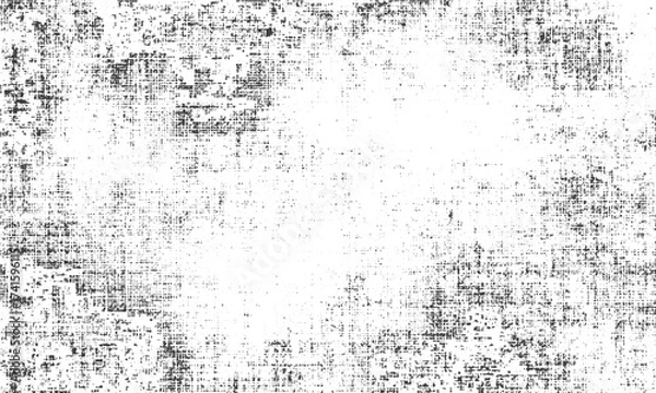 Fototapeta Old grunge vector texture overlay with small dust and scratches . Distressed abstract texture vector illustration for overlay background  