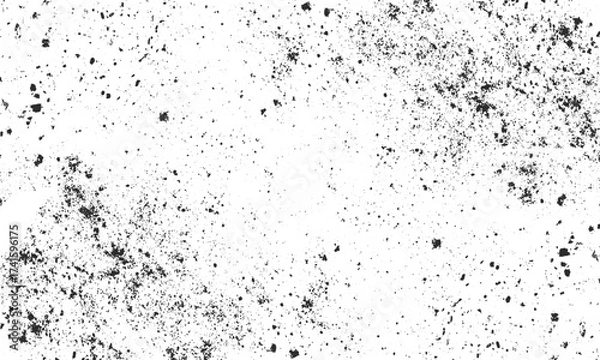 Fototapeta Abstract monochrome grunge texture background with rough pattern . Grunge texture overlay background with fine grains isolated on white  