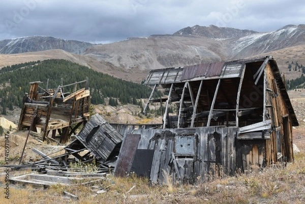 Fototapeta Abandoned Mining Structures 