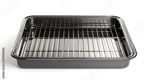 Obraz Rectangular roasting pan with wire rack for cooking versatile kitchen tool