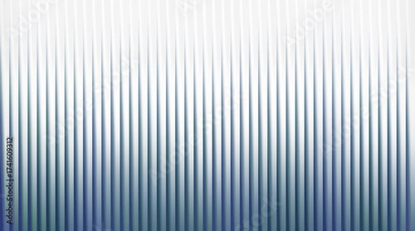 Fototapeta Blue and green vertical ribbed texture with bright light
