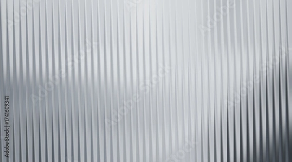 Fototapeta Abstract background with vertical ribbed texture in light gray