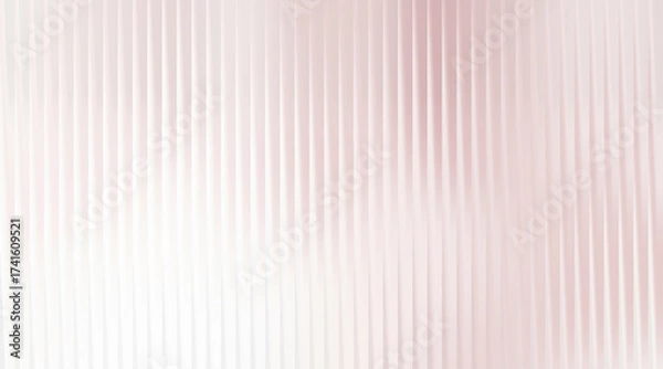 Fototapeta Abstract background with vertical ribbed texture and pink blur