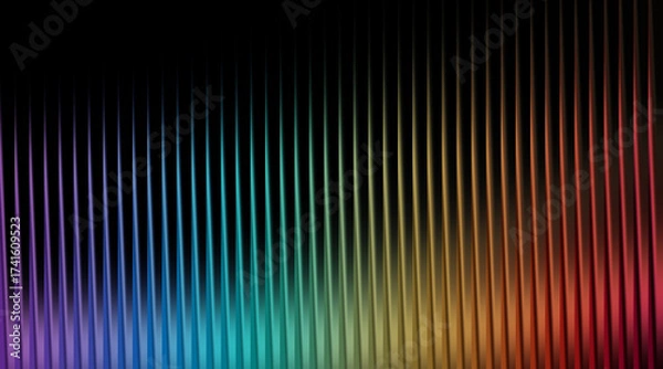 Obraz Abstract background with vertical ribbed texture and rainbow colors