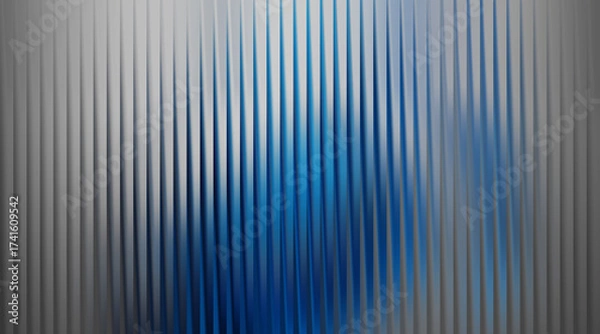 Fototapeta Abstract textured background with vertical ribbed pattern and blue tones