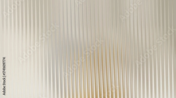 Fototapeta Abstract background with vertical wavy lines and warm beige tones