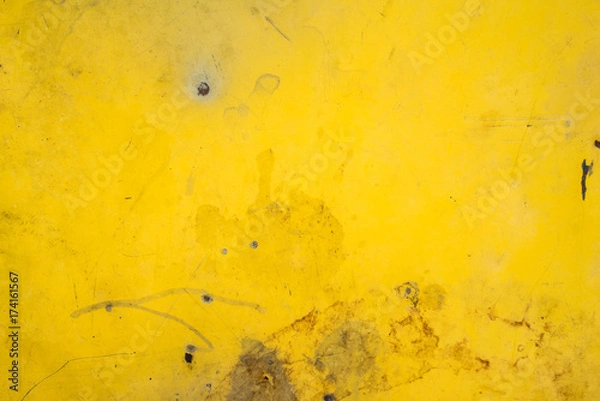 Fototapeta yellow metal rusty texture for background