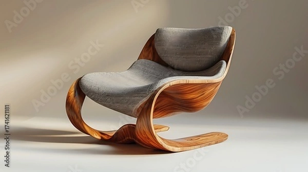Obraz Modern ergonomic chair designed for comfort and aesthetic value