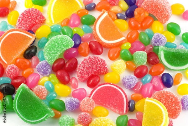 Fototapeta Kolorowe tło cukierków