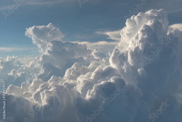 Fototapeta Captivating Cloud Formatios: Exploring the Playful ad Imaginative Shapes in th Sky, Emphasizing Nature'sArtistry with Fascinating nd Amusing Cloud Figures