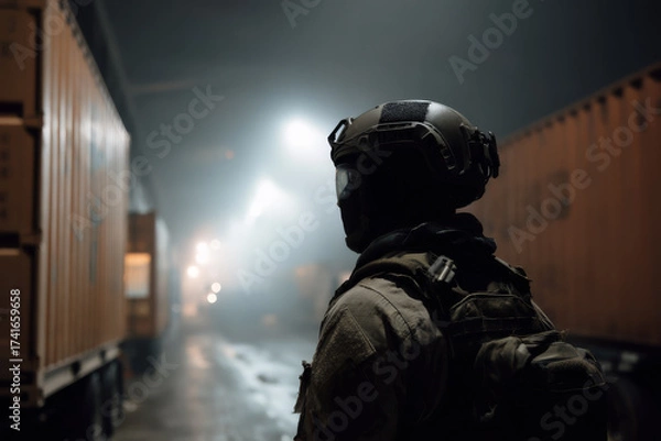 Obraz Soldier With Mask