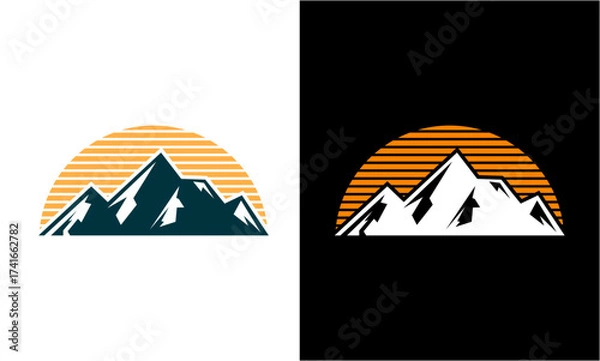 Fototapeta mountain vector illustration design