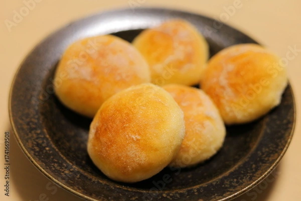 Obraz 砂糖パンとお皿