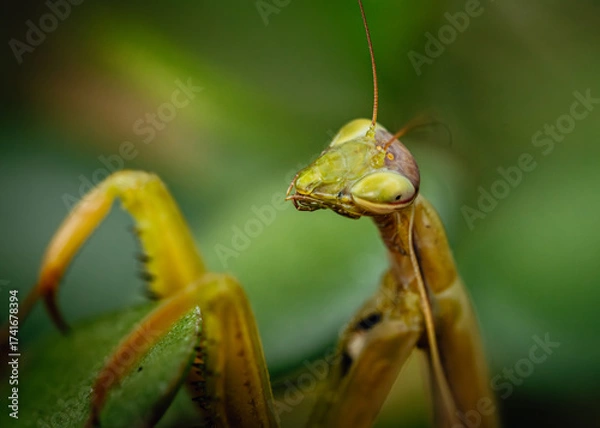 Fototapeta green praying mantis