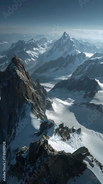 Obraz Discovering the Beauty of ncompassing Panoramic View in Breathtaking Natural Lndscapes and City Skylines