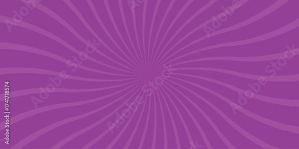 Fototapeta Vibrant purple background with swirling radial lines and a subtle textured pattern creating a dynamic and energetic visual for graphic design