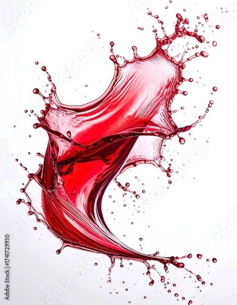 Obraz Red liquid splash in motion