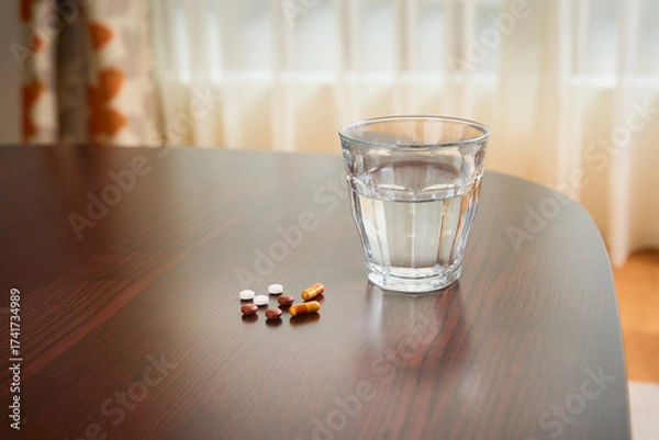 Fototapeta 薬と水