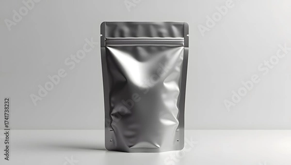 Obraz Silver mylar bag with transparent background