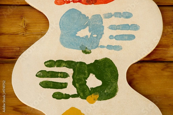 Obraz odciski dłoni