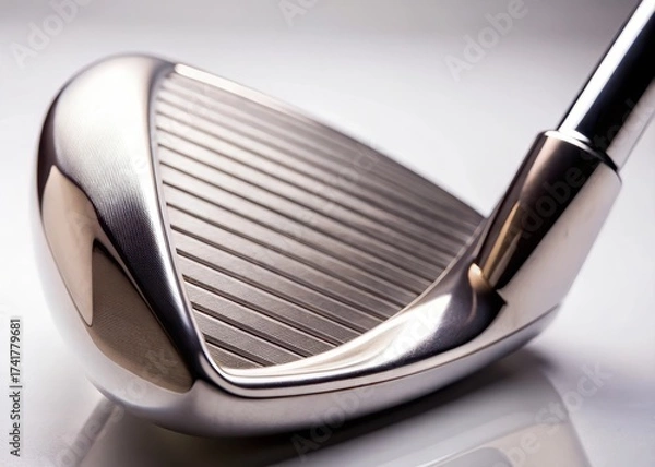 Fototapeta Close-up of a golf club ferrule being finished with a smooth polished surface