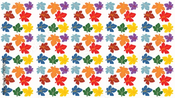 Obraz seamless pattern with colorful flowers